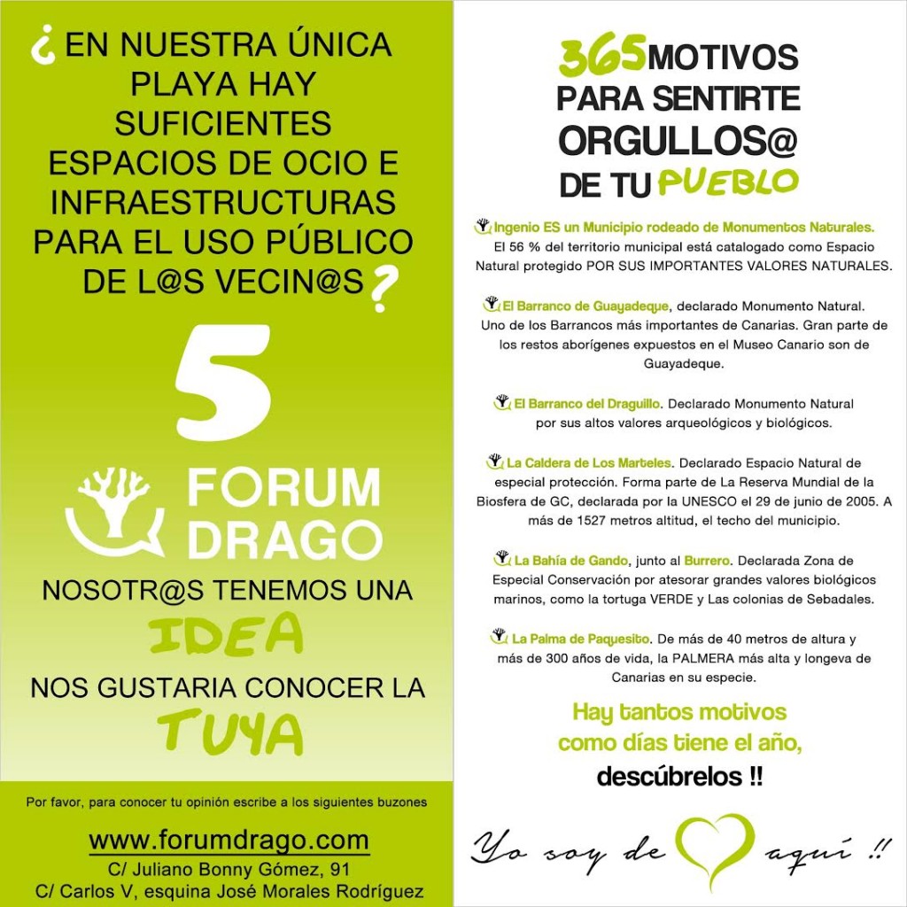 En nuestra única playa hay suficientes espacios de ocio e infraestructuras para el uso público de l@s vecin@s? Forum Drago. 365 motivos. Economía