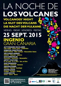 cartel noche volcanes