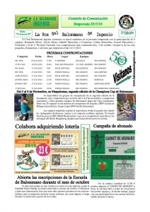 LA VOZ DEL BALONMANO DE INGENIO