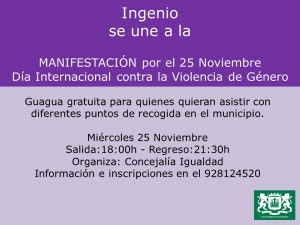 MANIFESTACIÓN 25 NOVIEMBRE