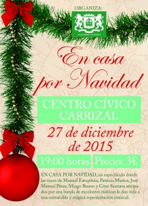En casa por navidad octavilla